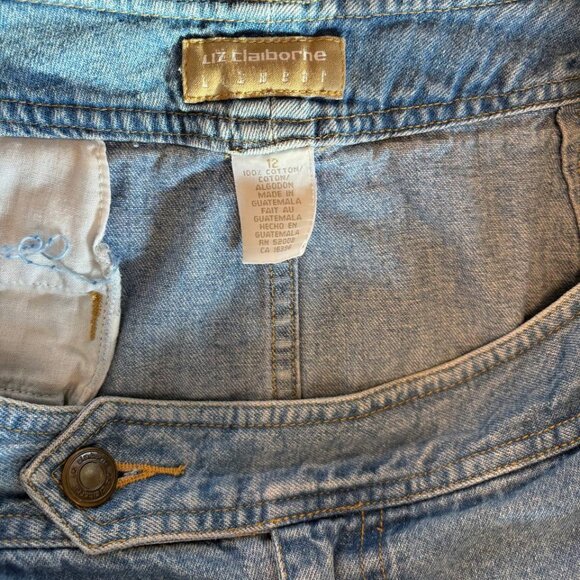Women's Liz Claiborne Vintage Denim Skirt - Picture 4 of 6